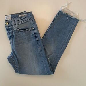 Frame Denim Le Boy Ripped Jeans